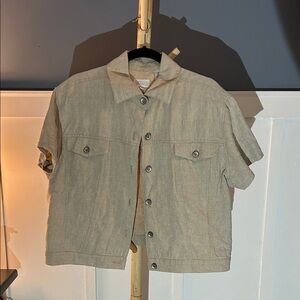 Linen Short Sleeve Buttondown